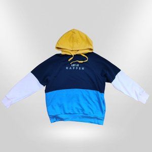 Color Block Hoodie Bershka